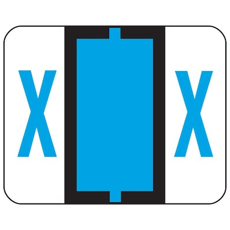 Smead Label, Bccr, Endtab, X, Blue Pk SMD67094